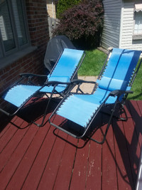 Deck or beach chairs and porch chairs