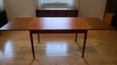 MCM Teak Table with Extensions, View more