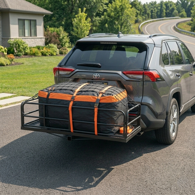Cargo Hitch Carrier with Waterproof Bag & Accessories – Heavy Du, View more