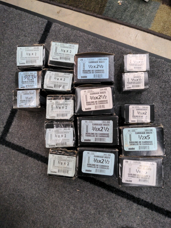 CARRIAGE BOLTS AND CAP SCREWS Hardware, Nails & Screws Calgary Kijiji