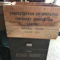Saskatchewan Co-operative Creamery Association Wooden Box