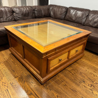 Solid Wood Square Coffee Table