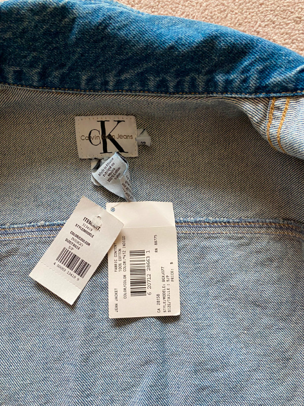 Selling Calvin Klein jean jacket - Brand new - Small size in Kids & Youth in St. Albert - Image 3