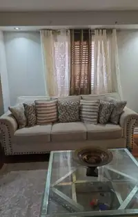 Couch and love seat with cushions