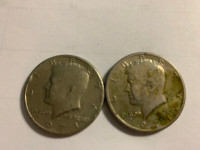 X2 1971 KENNEDY HALF DOLLAR PROOF. COLLECTOR COIN