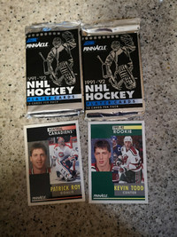 1991-1992 Pinnacle hockey packs