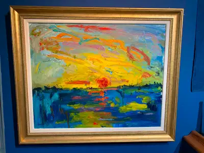 Telford Fenton - Annabella's Sunset Oil on Canvass Painting