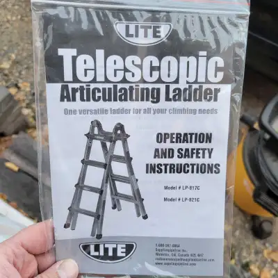I'm offering a Lite Telescopic Articulating Ladder, a versatile tool for all your climbing needs! Th...