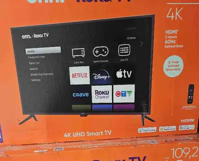 50" ONN 4k Roku Smart tvs on SALE! NO OFFERS, View more