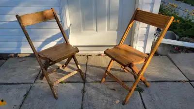 Antique folding chairs, View more