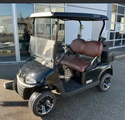 2020 EZGO RXV Elite -2 pass setup for golf, New Black body , New Led Headlights and tail lights , bl...