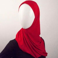 Hijab En Cotton- Rouge
