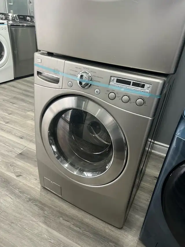 LG 27 w grey front load washer electric dryer set  in Washers & Dryers in Oakville / Halton Region - Image 4