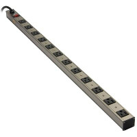 12 OUTLET 3/6/10 FEET CORD VERTICAL METAL POWER BAR,6 OUTLET 3/6
