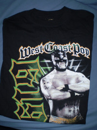 Rey Mysterio West Coast Pop mint never worn wrestling t shirts
