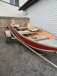 12' Aluminum Sears boat 