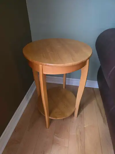 Round Wooden Side Table, View more