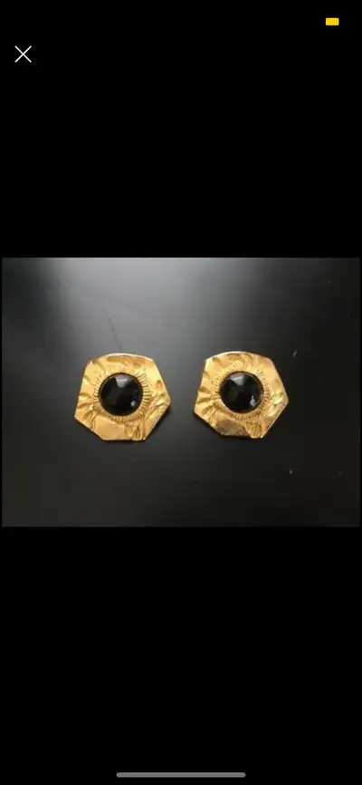 5 Pairs of Clip-On Earrings Vintage  (Stamped Realm, YU Jeweller, View more