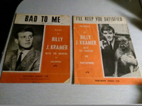 Vtg. Billy j. Kramer orig sheet music -parlaphone u.k.