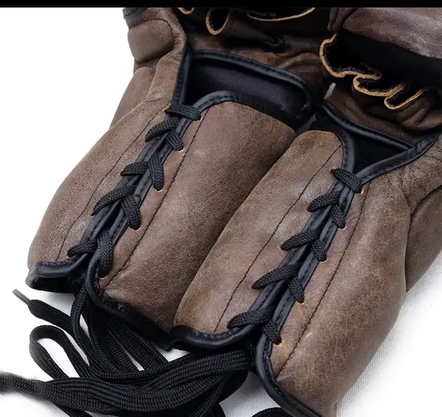 Yibuko Lace-Up MMA Gloves – Vintage Brown – Brand New in Other in Ottawa - Image 3