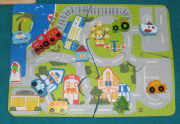 Hape Busy City Puzzle Mat Play Set Toddler Playscape