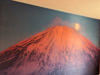 Wallpaper Mural Japan Mount Fuji Volcano Moon Photo