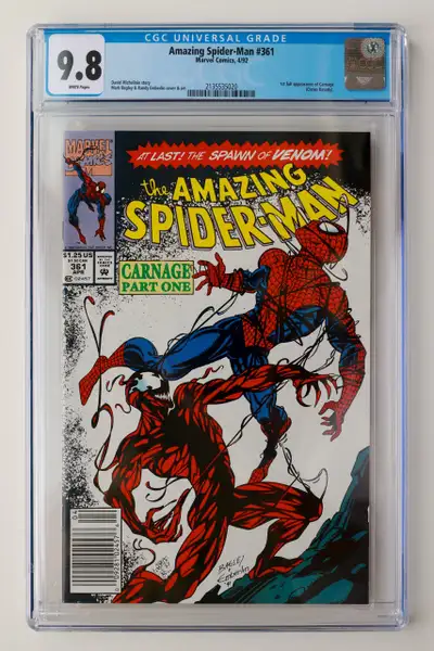 Amazing Spiderman 361 344 and 345 in CGC 9.6 and 9.8 White pages, View more
