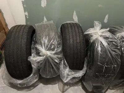 The price is negotiable. One set of four summer tires and one set of four winter tires. Originally f...