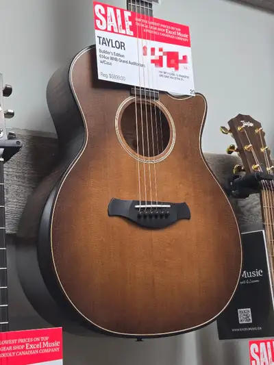 SALE! Taylor Builder's Edition 614ce WHB GA w/Case, View more