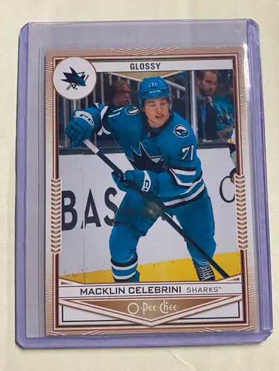 2025-26 OPC Glossy Rookies hockey- Macklin Celebrini RC, View more