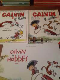 Calvin et Hobbes Bandes dessinées BD Lot de 3 bd à vendre 