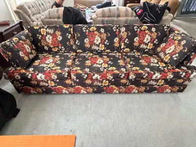 This sofa features a charming floral pattern and offers comfortable seating for your living room. It...