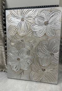Metallic Floral Art Canvas City of Toronto Toronto (GTA) Preview