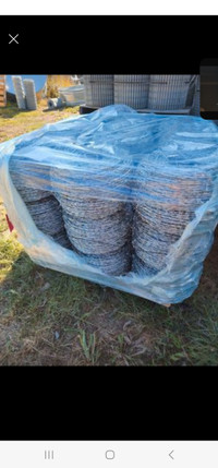 Brandnew 27 rolls of Barbed wire 12.5 Guage sold by pallet 