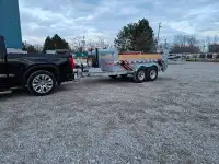 You hook, you pull, you tip. 12' dump trailer 