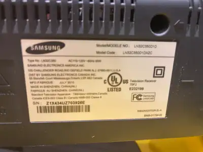 Samsung 32" LCD TV, View more