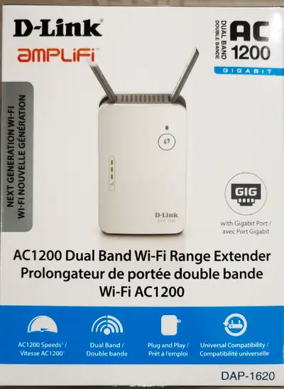 - AC1200 Dual Band Wi-Fi speeds for working from home; - Extends the rang of any wireless network 80...