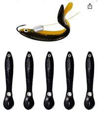Soft Bionic Fishing Lure,10Pcs Fishing Equipment Bass Trout,Simulation  Loach Soft Bait, Slow Sinking Bionic Swimming Lures Accessory for Saltwater  