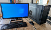 Desktop PC, Monitor - Full Package Ready to Go