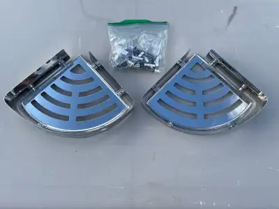 Stainless Steel Corner Shower Shelves (Set of 2), View more