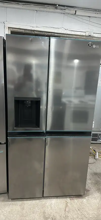LG 36" inch stainless steel side by side fridge, View more