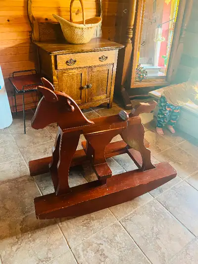 Solid Wood Rocking Horse, very sturdy
