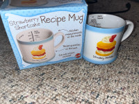 Strawberry shortcake recipe mug/tasse avec recette 