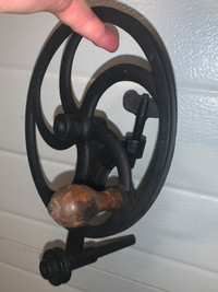 Antique Cast Iron Hand Crank Thread Winder 6 1/2” in diameter