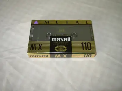 Maxell MX 110 - Metal Type IV - (New/Sealed) made in Japan cassette tape.