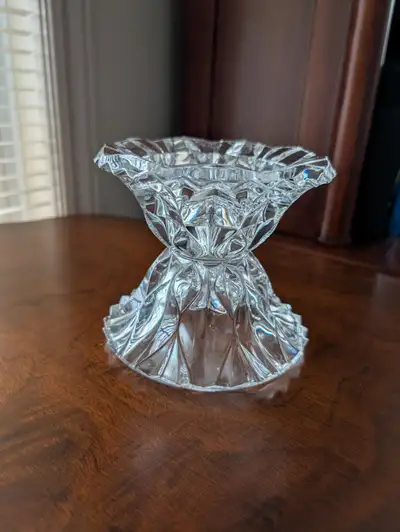 Exquisite Lead Crystal Candle Holder by JG Durand Made in France, View more