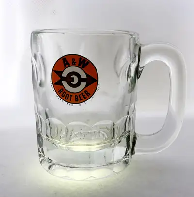 Vintage - 1950's A&W root beer mug . looked great in our home sports retro bar, original as shown in...
