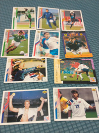 10 Upper Deck 1994 World Cup trading cards