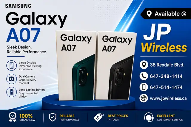 Samsung Galaxy A07 | 64GB- Unlocked