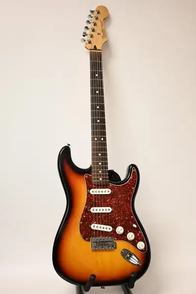 Fender Stratocaster Electric Guitar Made Mexico sunburst body in good condition. Please see pictures...